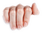 Hand oben links